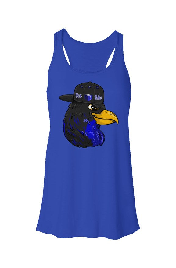 Ladies BoxWho Flowy Racerback Tank