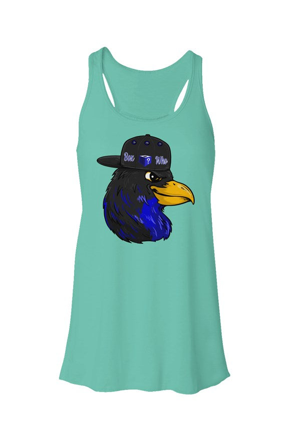 Ladies BoxWho Flowy Racerback Tank